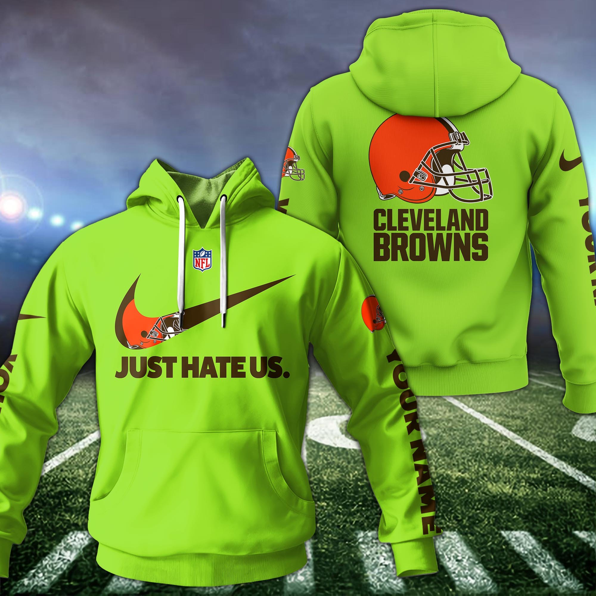 Cleveland Browns Sport Hoodie Custom Your Name And Choose Color, Hoodie For Sport Lovers ETRG-1225138
