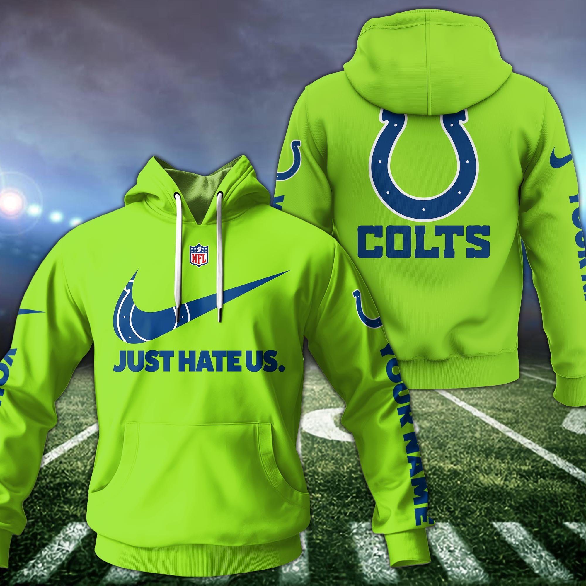 Indianapolis Colts Sport Hoodie Custom Your Name And Choose Color, Hoodie For Sport Lovers ETRG-1225138