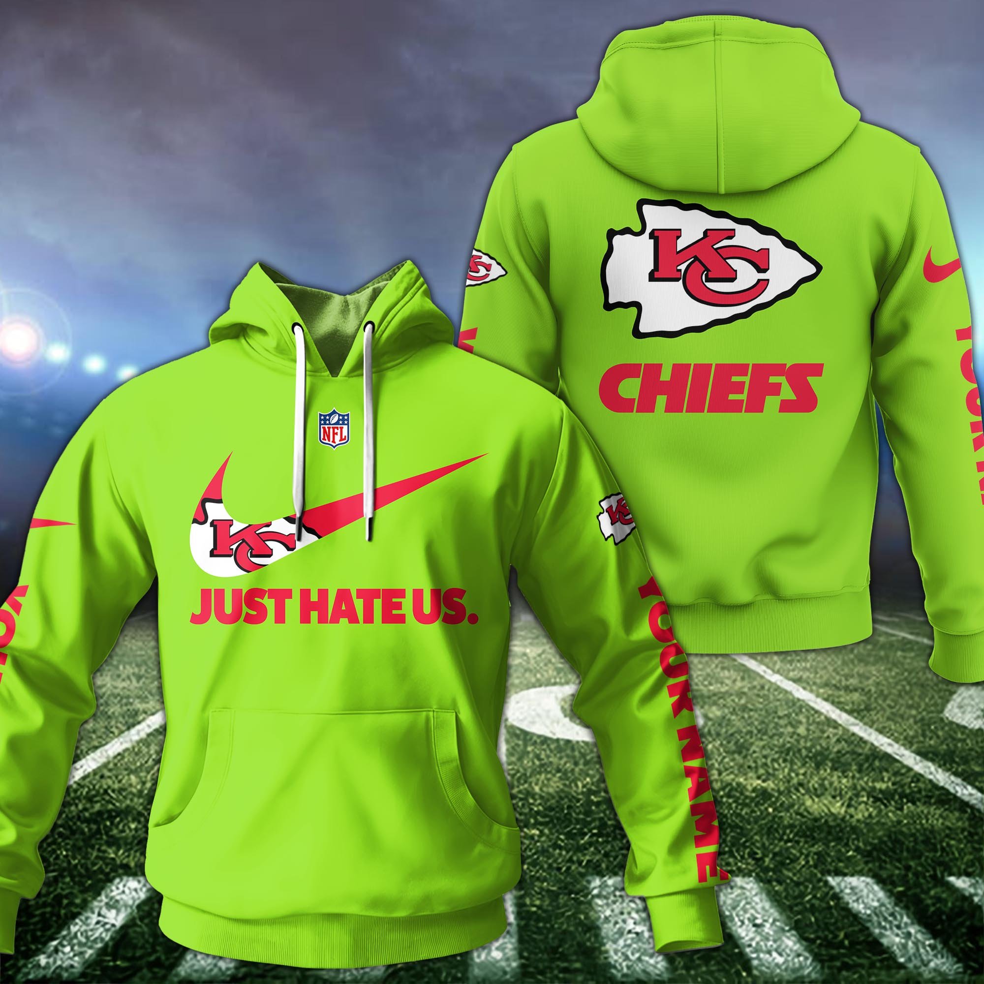 Kansas City Chiefs Sport Hoodie Custom Your Name And Choose Color, Hoodie For Sport Lovers ETRG-1225138