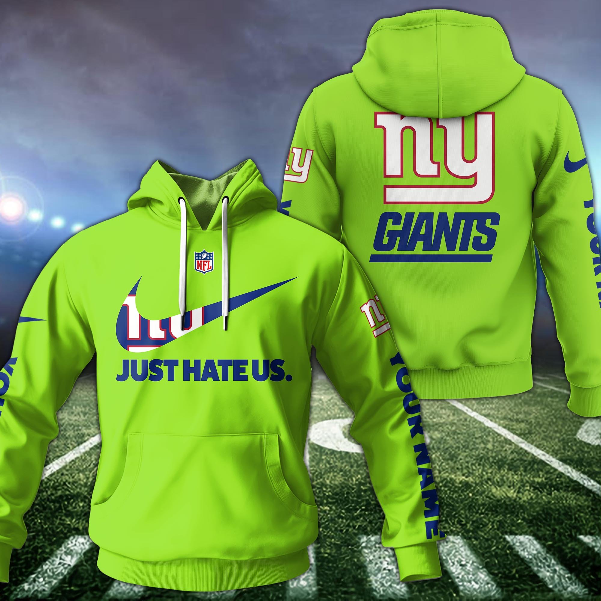 New York Giants Sport Hoodie Custom Your Name And Choose Color, Hoodie For Sport Lovers ETRG-1225138