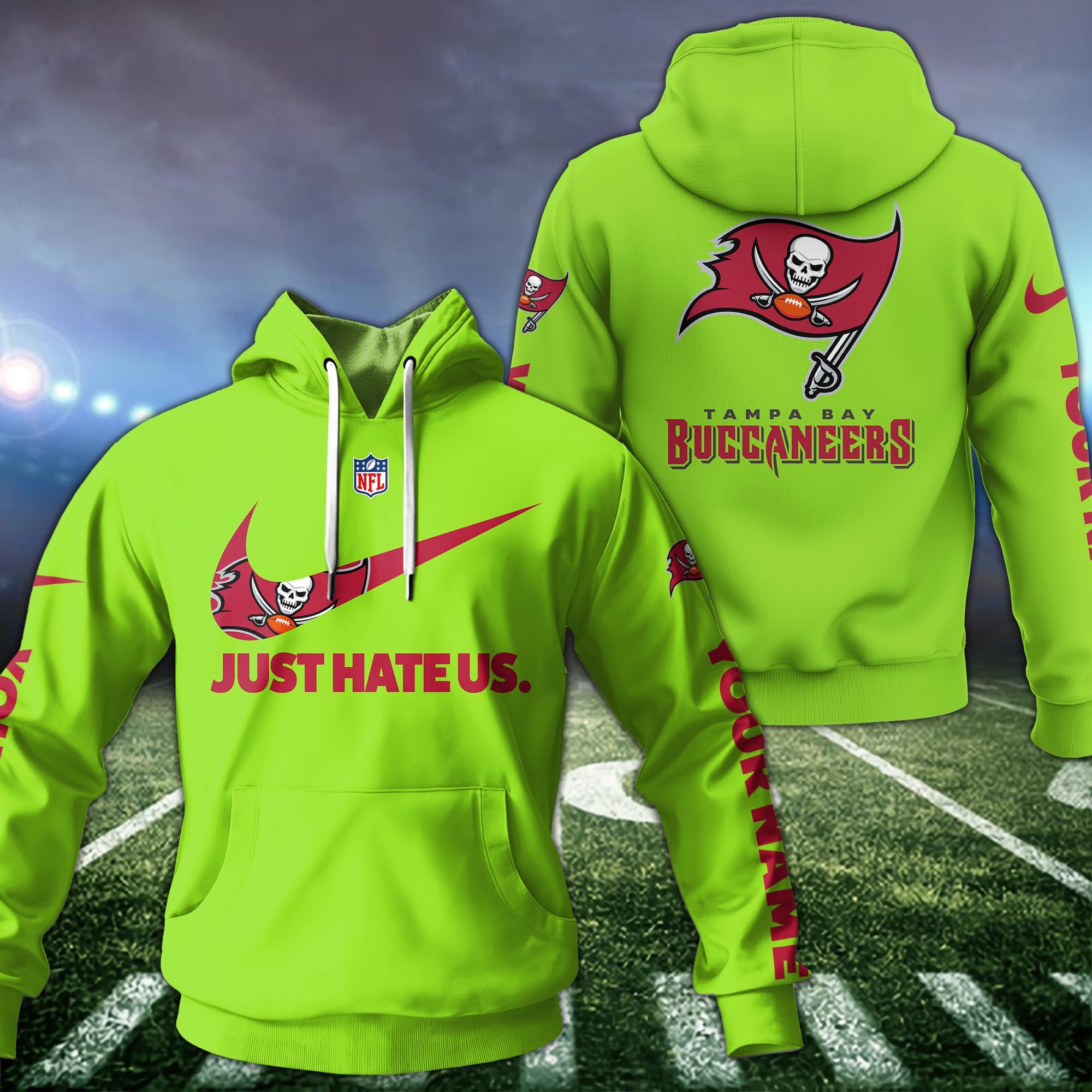 Tampa Bay Buccaneers Sport Hoodie Custom Your Name And Choose Color, Hoodie For Sport Lovers ETRG-1225138