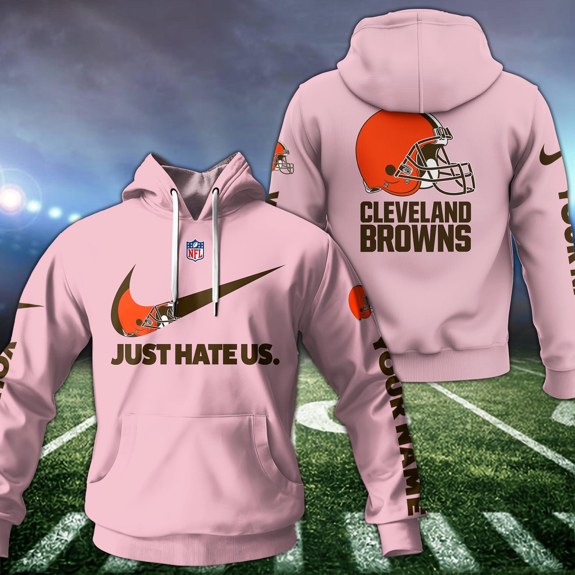 Cleveland Browns Hoodie Custom Name And Choose Color, Hoodie For Sport Fans ETRG-1225136