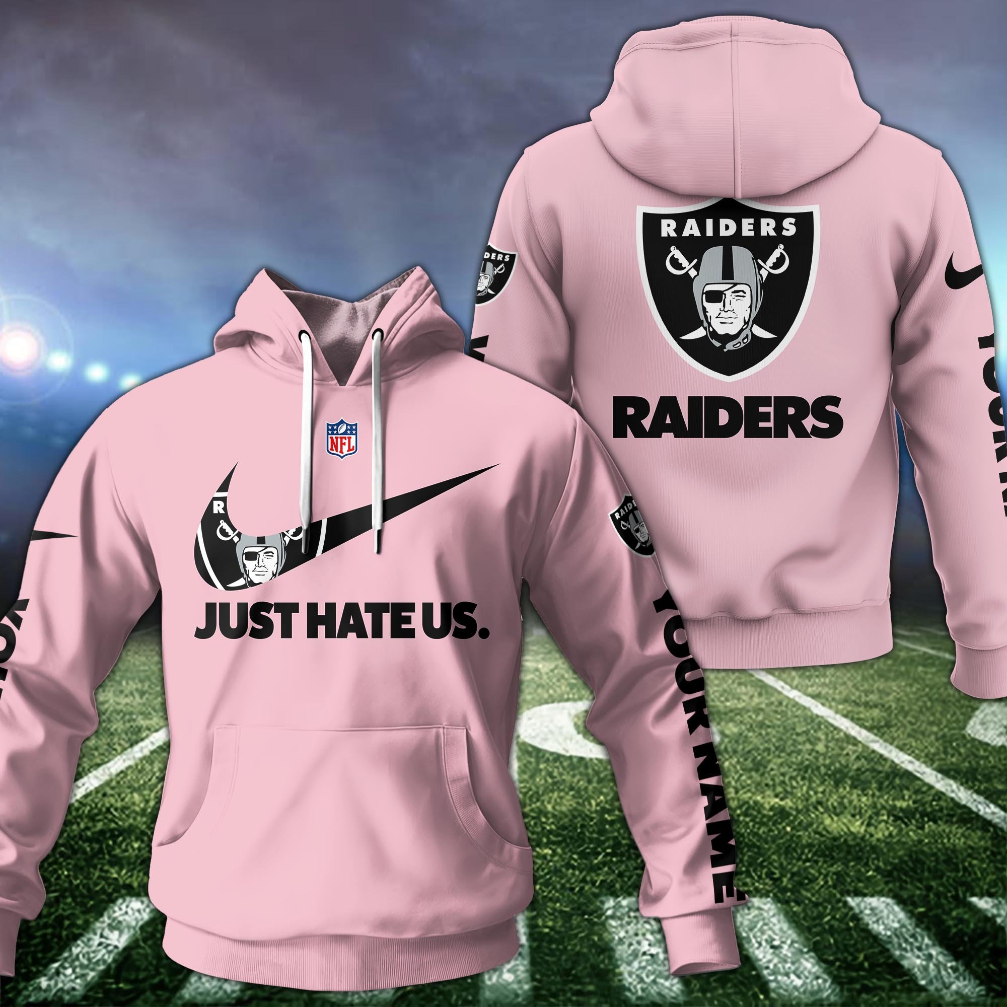 Las Vegas Raiders Hoodie Custom Name And Choose Color, Hoodie For Sport Fans ETRG-1225136