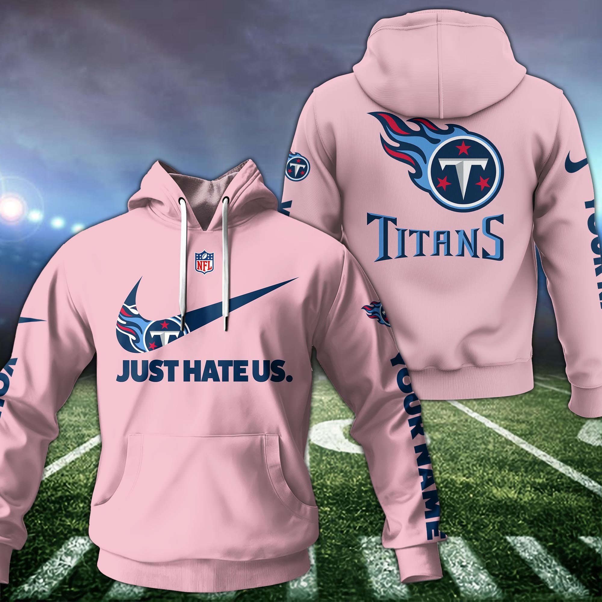 Tennessee Titans Hoodie Custom Name And Choose Color, Hoodie For Sport Fans ETRG-1225136