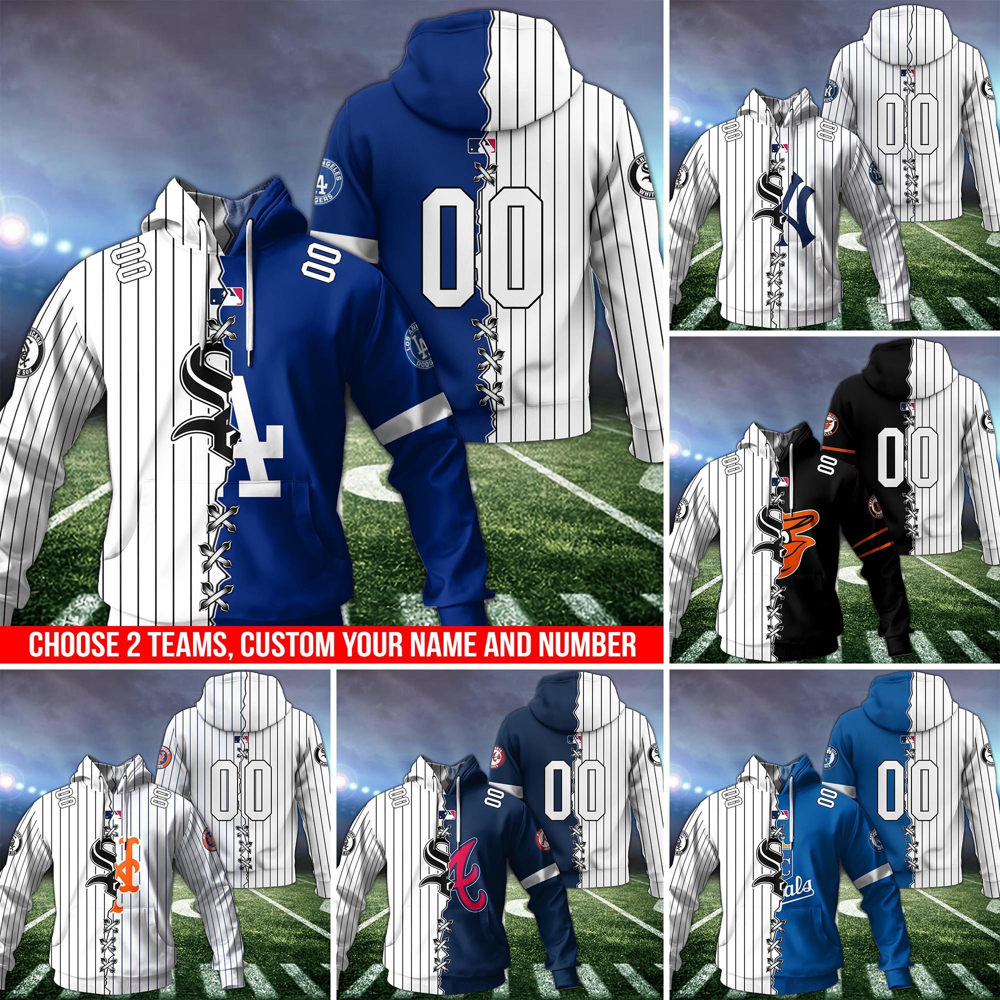 Chicago White Sox House Divided Team Hoodie Custom Nam And Number, Sport Hoodie, Sport Gifts ETRG-1226142