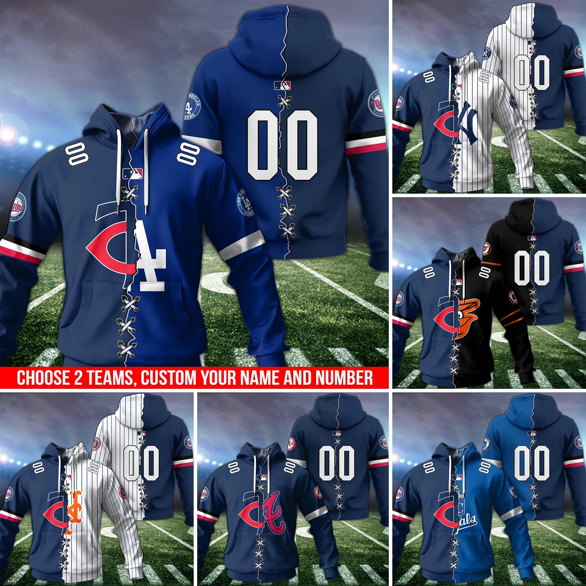 Minnesota Twins House Divided Team Hoodie Custom Nam And Number, Sport Hoodie, Sport Gifts ETRG-1226142