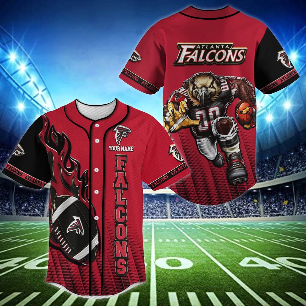 Atlanta Falcons Baseball Shirt 2024 Version Personalized Your Name, Sport Team Shirts For Fan ETHY-48672