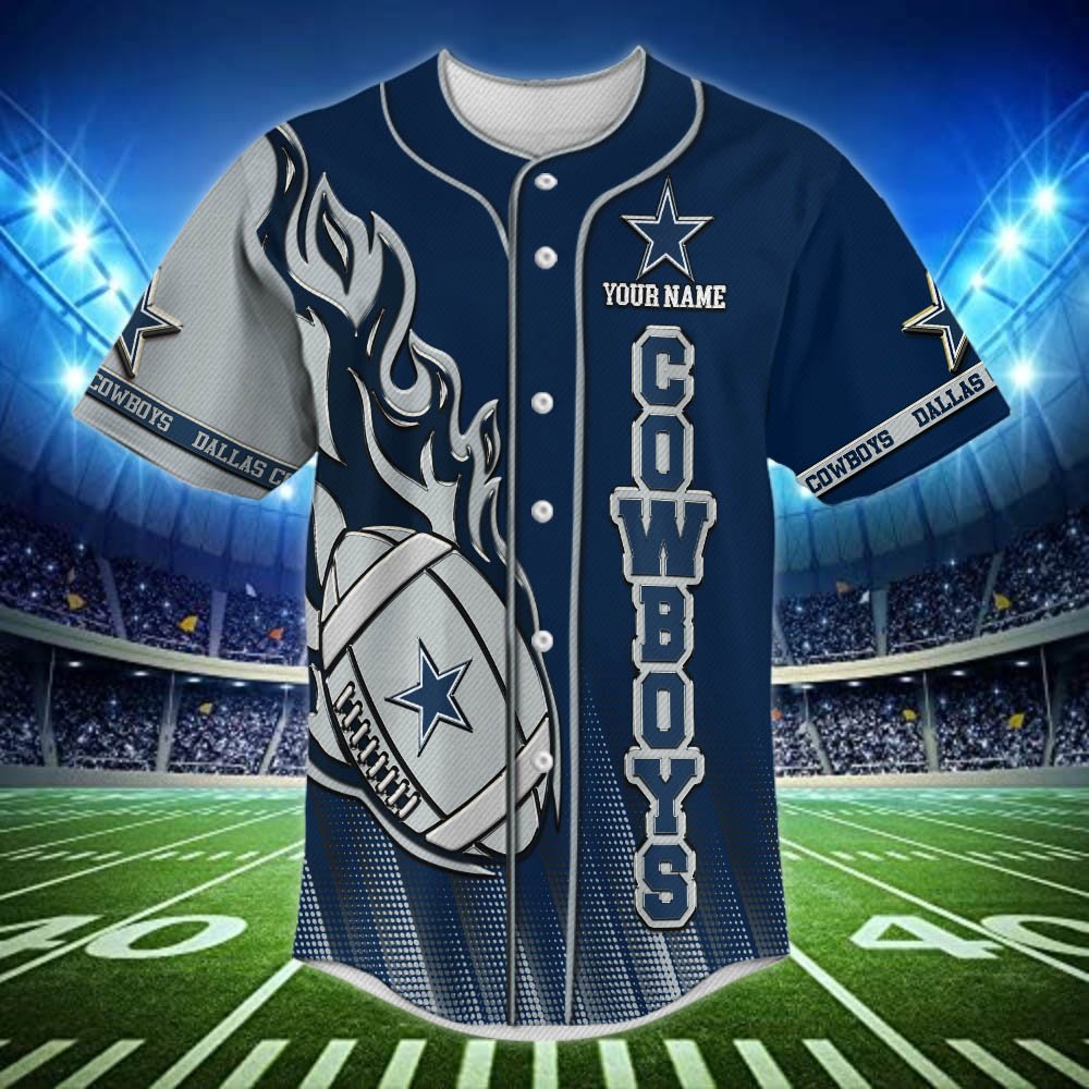 Alternative view of Dallas Cowboys Baseball Shirt 2024 Version Personalized Your Name, Sport Team Shirts For Fan ETHY-48672