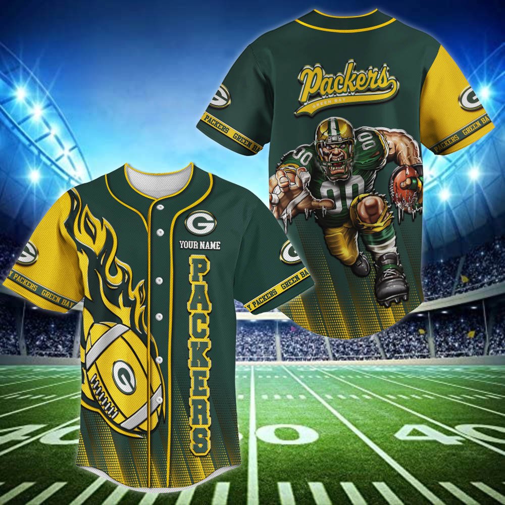Green Bay Packers Baseball Shirt 2024 Version Personalized Your Name, Sport Team Shirts For Fan ETHY-48672
