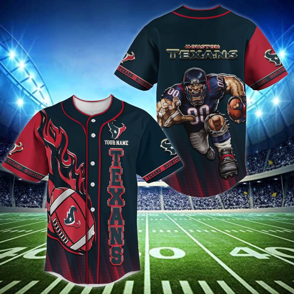 Houston Texans Baseball Shirt 2024 Version Personalized Your Name, Sport Team Shirts For Fan ETHY-48672