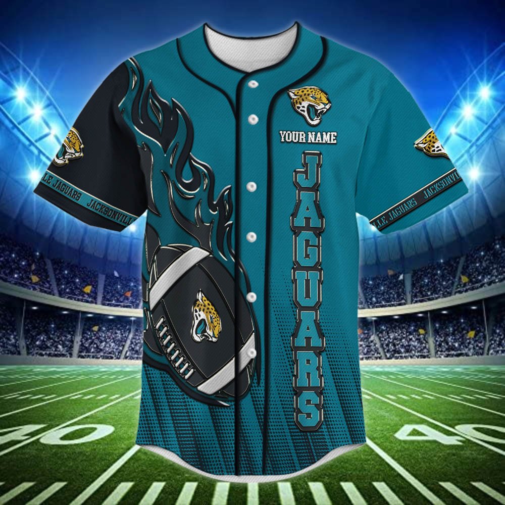 Alternative view of Jacksonville Jaguars Baseball Shirt 2024 Version Personalized Your Name, Sport Team Shirts For Fan ETHY-48672