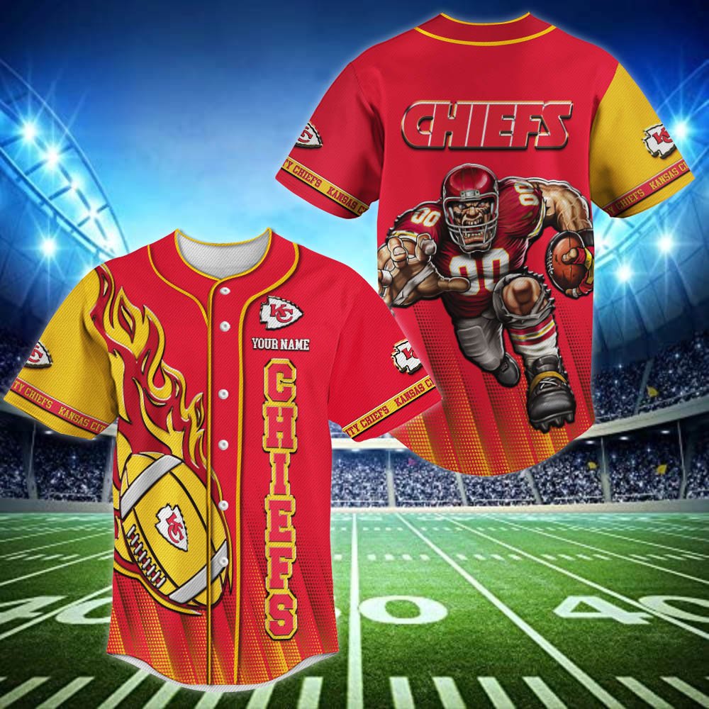 Kansas City Chiefs Baseball Shirt 2024 Version Personalized Your Name, Sport Team Shirts For Fan ETHY-48672
