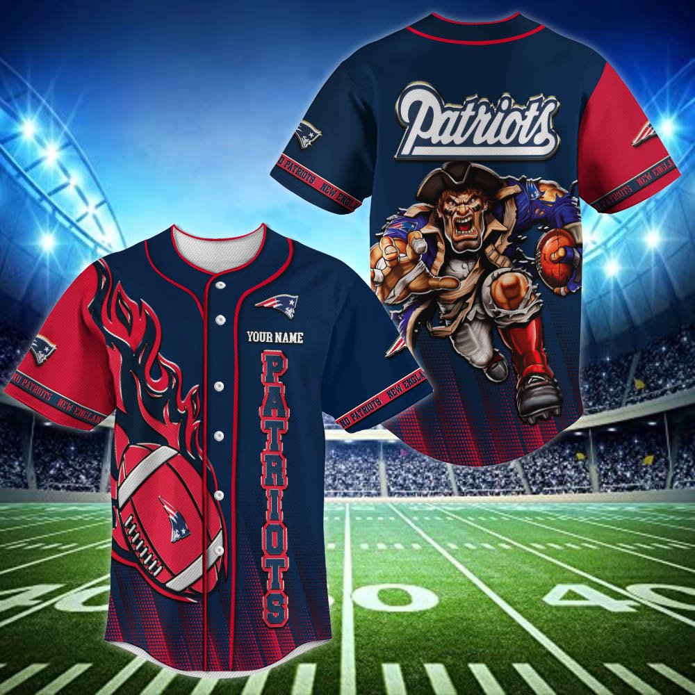 New England Patriots Baseball Shirt 2024 Version Personalized Your Name, Sport Team Shirts For Fan ETHY-48672