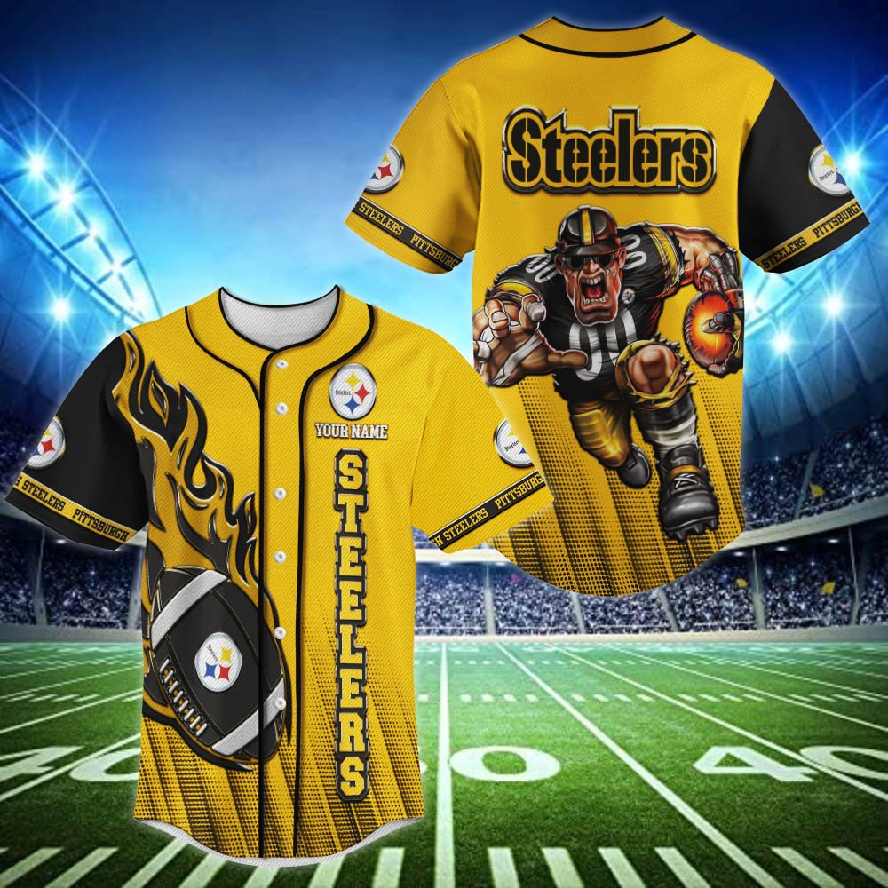 Pittsburgh Steelers Baseball Shirt 2024 Version Personalized Your Name, Sport Team Shirts For Fan ETHY-48672