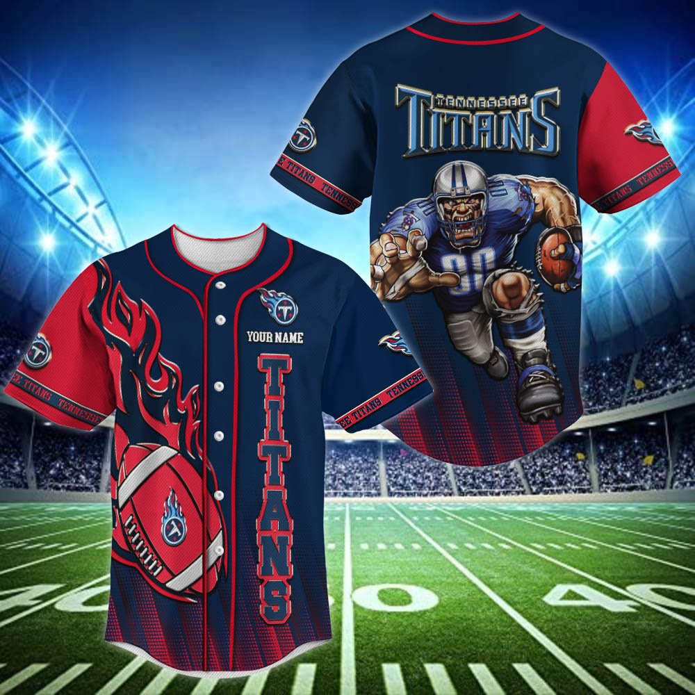 Tennessee Titans Baseball Shirt 2024 Version Personalized Your Name, Sport Team Shirts For Fan ETHY-48672