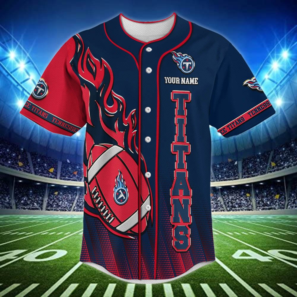 Alternative view of Tennessee Titans Baseball Shirt 2024 Version Personalized Your Name, Sport Team Shirts For Fan ETHY-48672