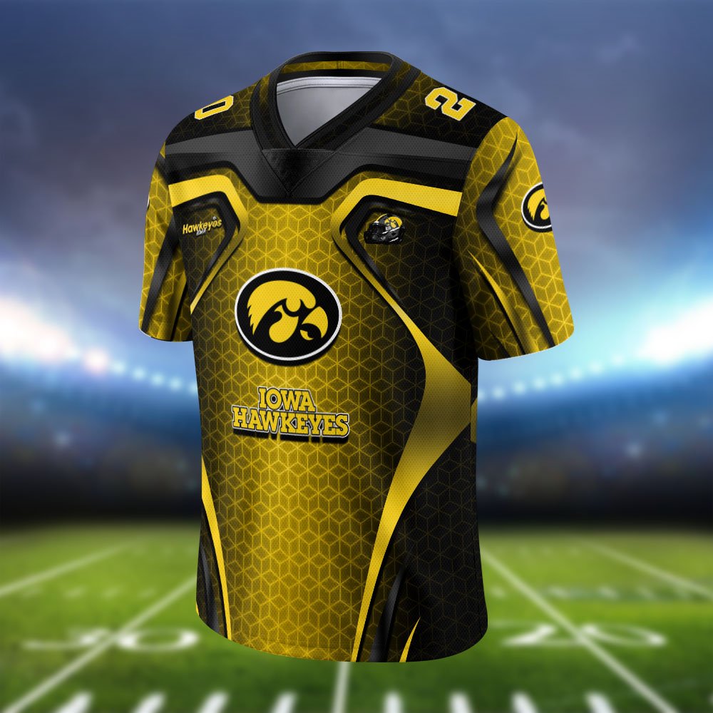 Alternative view of Iowa Hawkeyes Vneck Football Jersey 2024 Version Personalized Your Name And Number, Football Jersey For Football Lovers ETHY-0102275