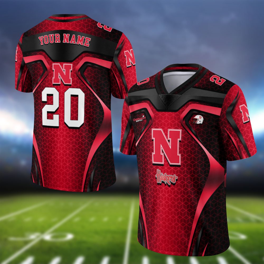 Nebraska Cornhuskers Vneck Football Jersey 2024 Version Personalized Your Name And Number, Football Jersey For Football Lovers ETHY-0102275