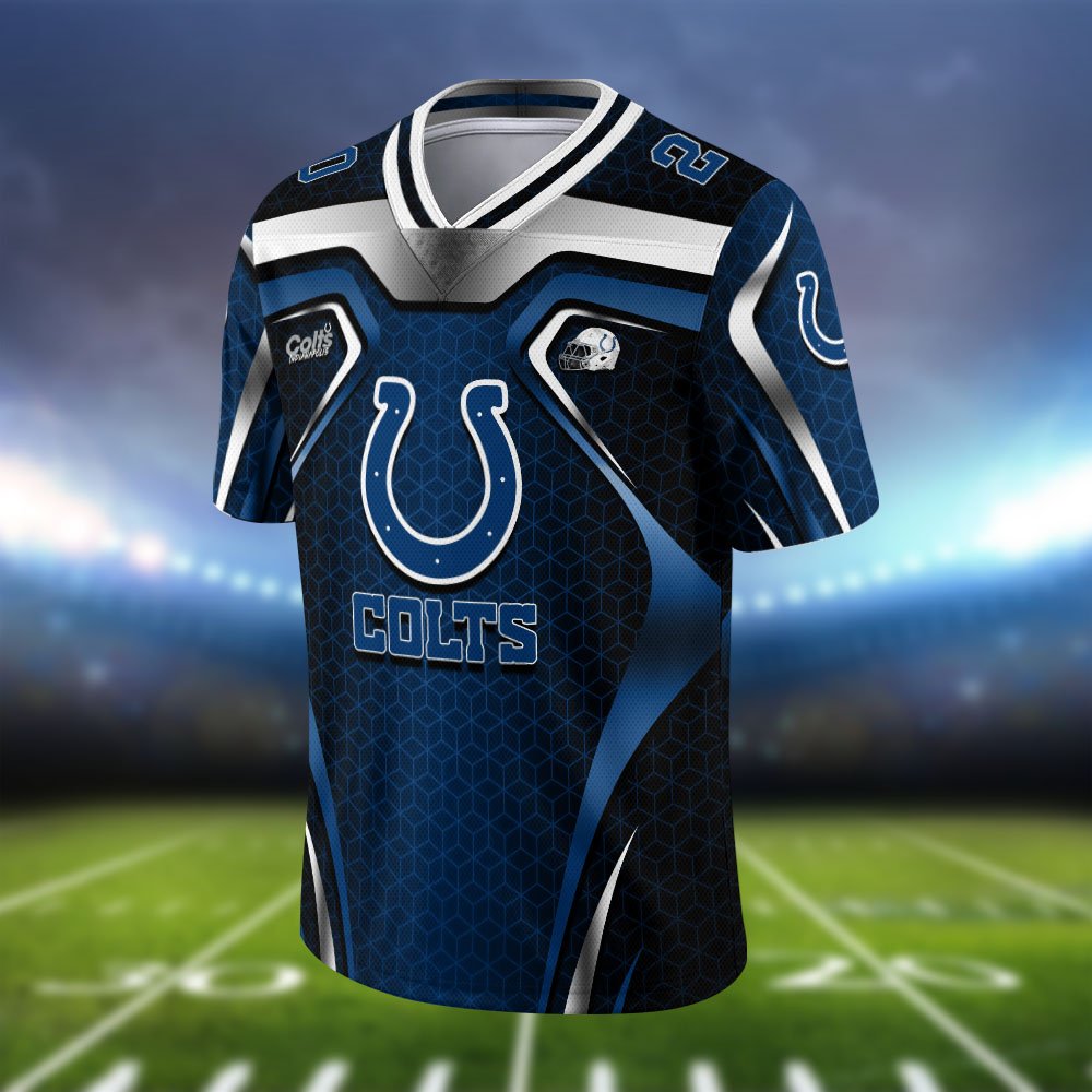 Alternative view of Indianapolis Colts Vneck Football Jersey 2024 Version Personalized Your Name And Number, Football Jersey For Football Lovers ETHY-0102275