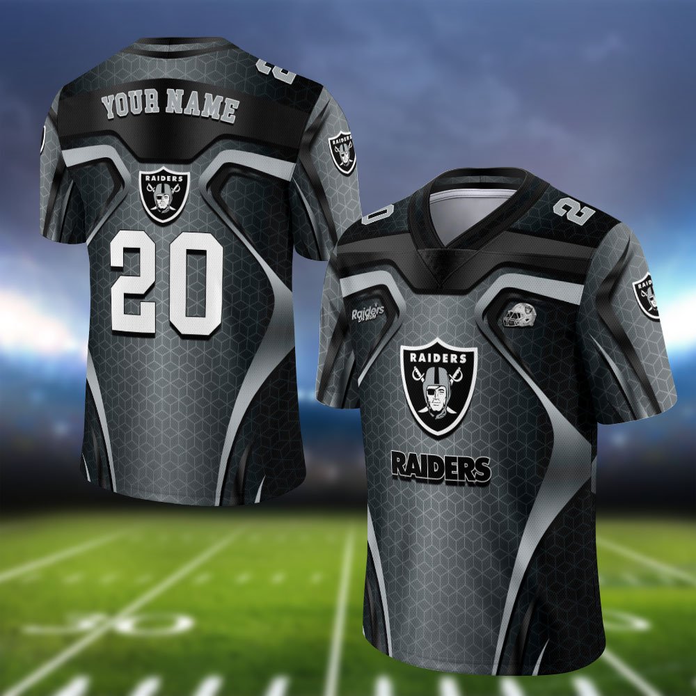 Las Vegas Raiders Vneck Football Jersey 2024 Version Personalized Your Name And Number, Football Jersey For Football Lovers ETHY-0102275