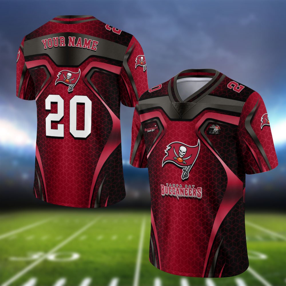 Tampa Bay Buccaneers Vneck Football Jersey 2024 Version Personalized Your Name And Number, Football Jersey For Football Lovers ETHY-0102275