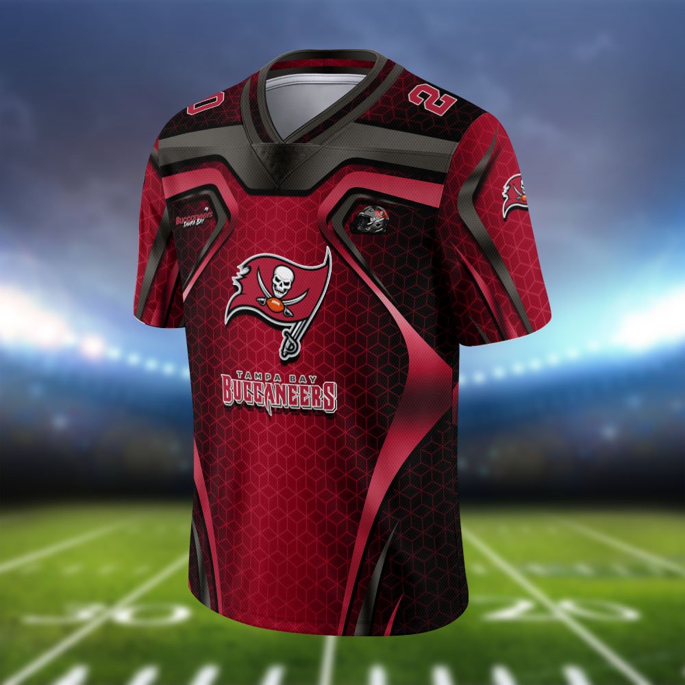 Alternative view of Tampa Bay Buccaneers Vneck Football Jersey 2024 Version Personalized Your Name And Number, Football Jersey For Football Lovers ETHY-0102275