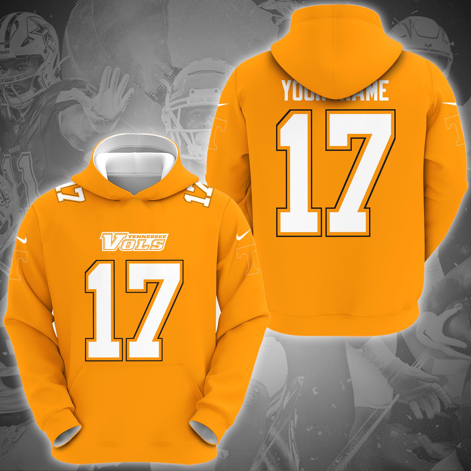 Tennessee Volunteers Hoodie Custom Name And Number, Sport Gifts For Fan ETRG-0108357