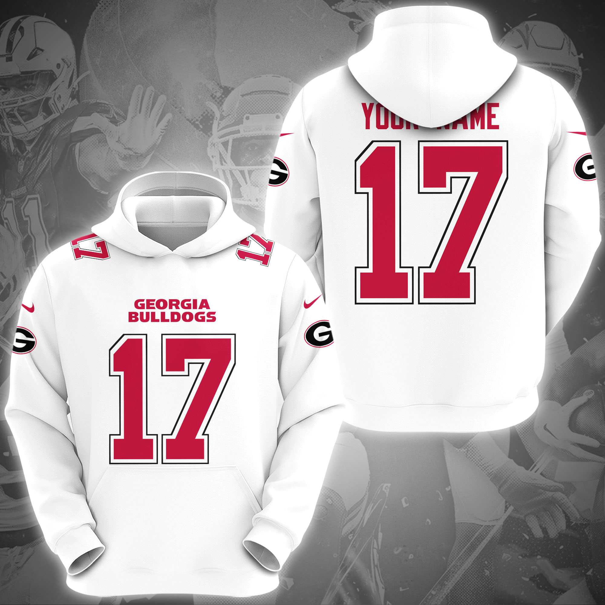 Georgia Bulldogs Hoodie Custom Name And Number, Sport Gifts, Fan Gifts ETRG-1231210