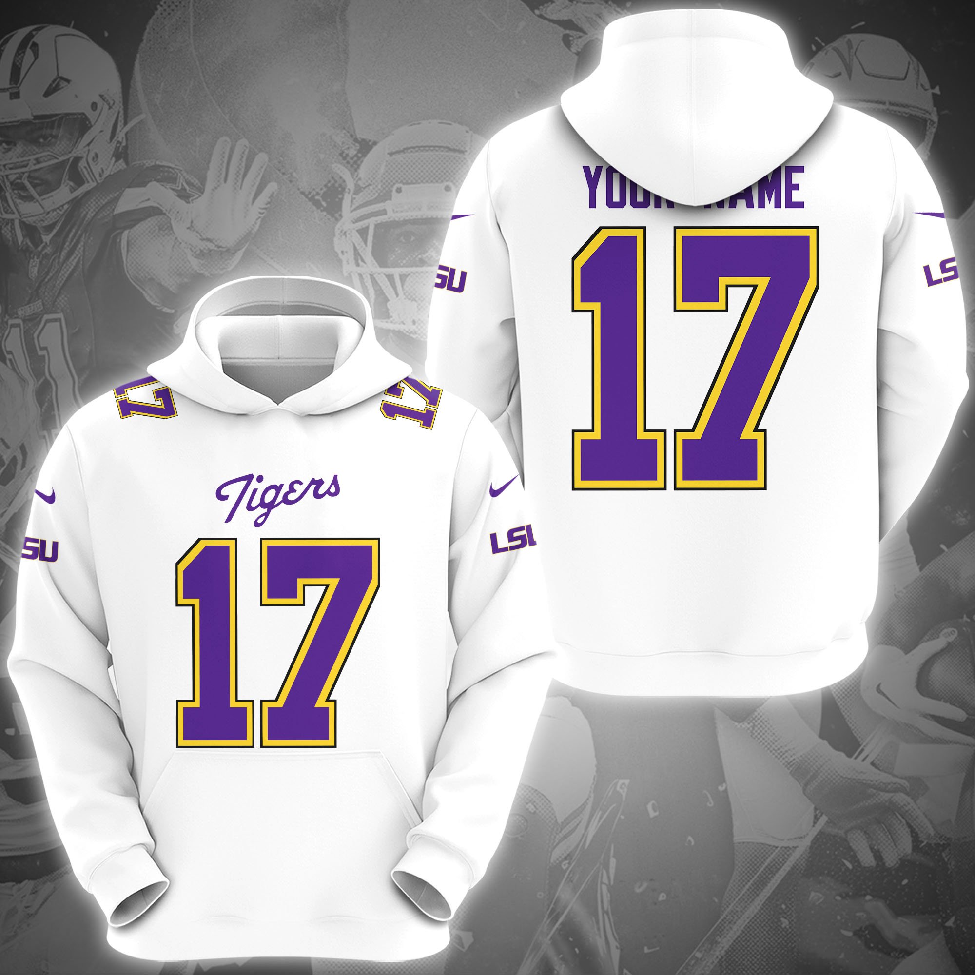 LSU TIGERS Hoodie Custom Name And Number, Sport Gifts, Fan Gifts ETRG-1231210