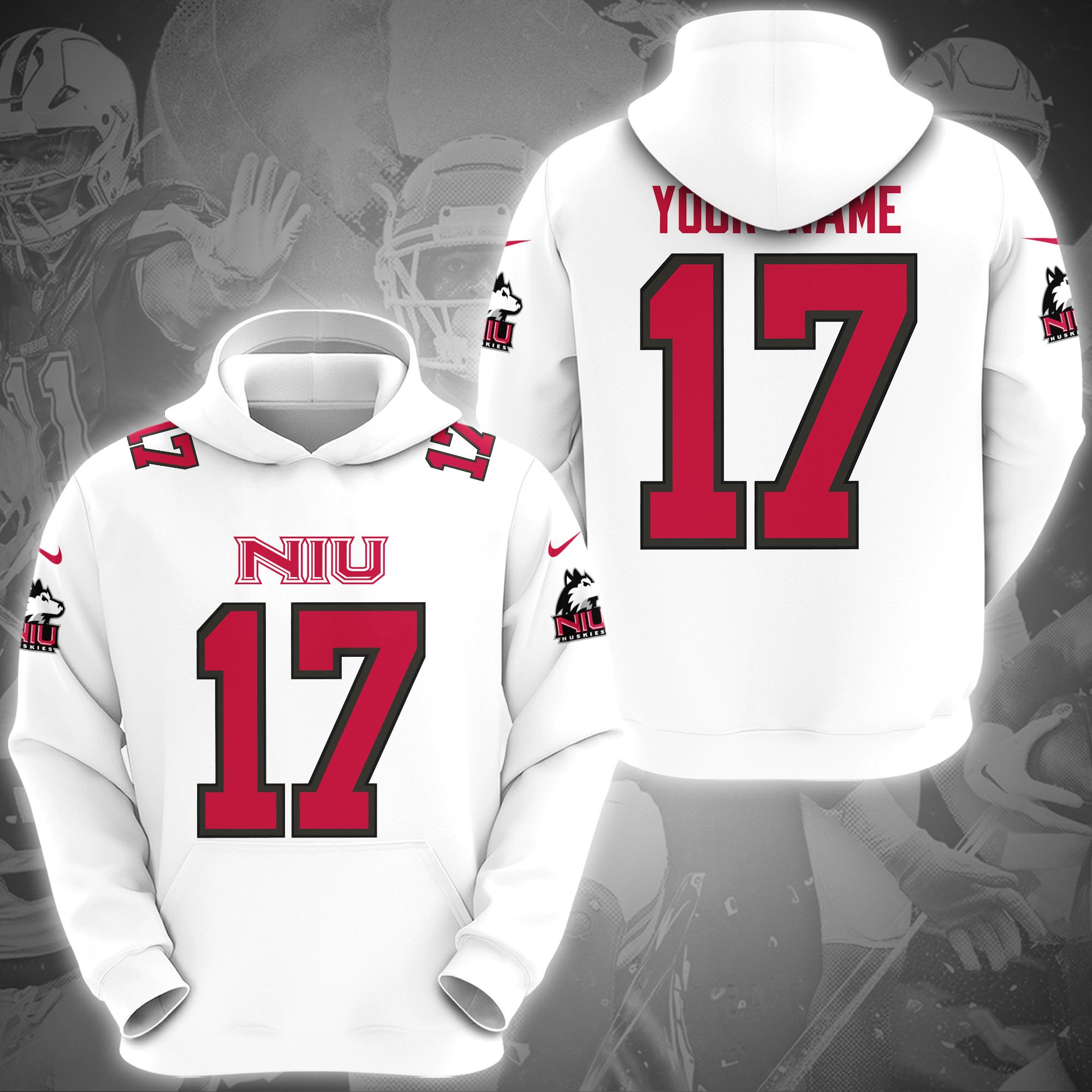 Northern Illinois Huskies Hoodie Custom Name And Number, Sport Gifts, Fan Gifts ETRG-1231210