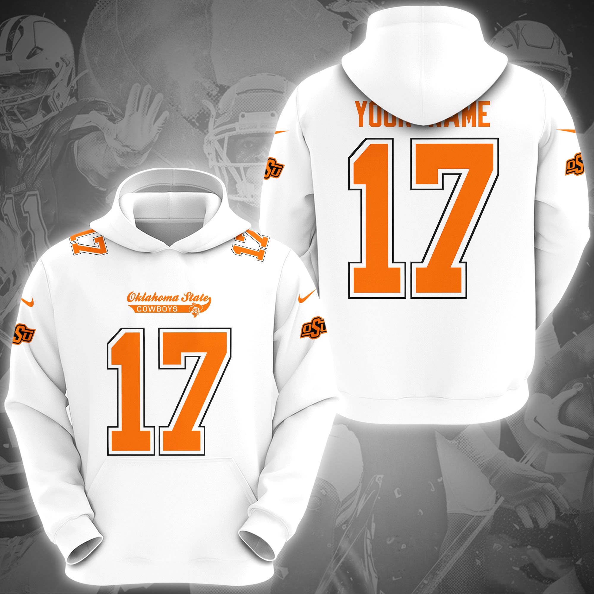 Oklahoma State Cowboys Hoodie Custom Name And Number, Sport Gifts, Fan Gifts ETRG-1231210