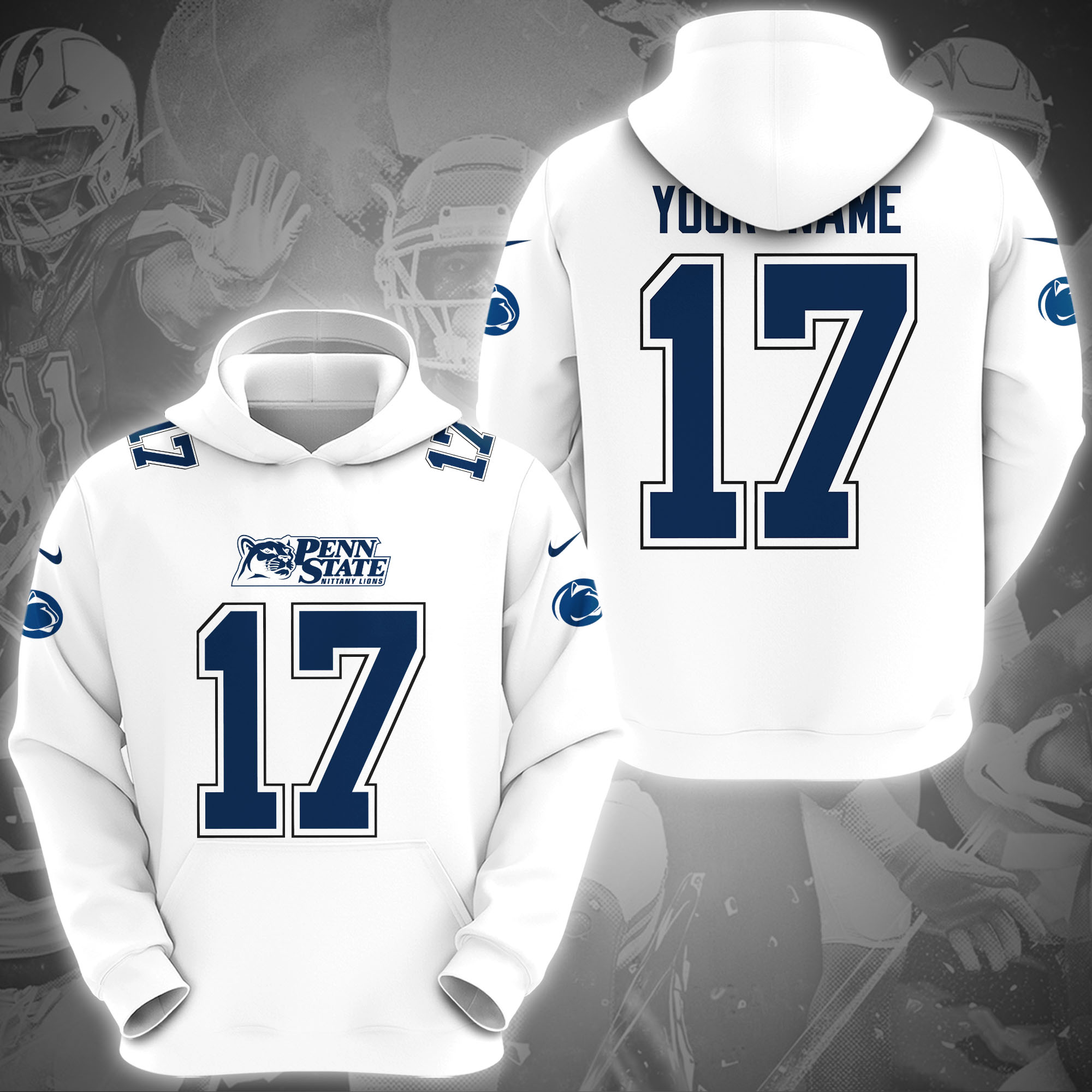 Penn State Nittany Lions Hoodie Custom Name And Number, Sport Gifts, Fan Gifts ETRG-1231210