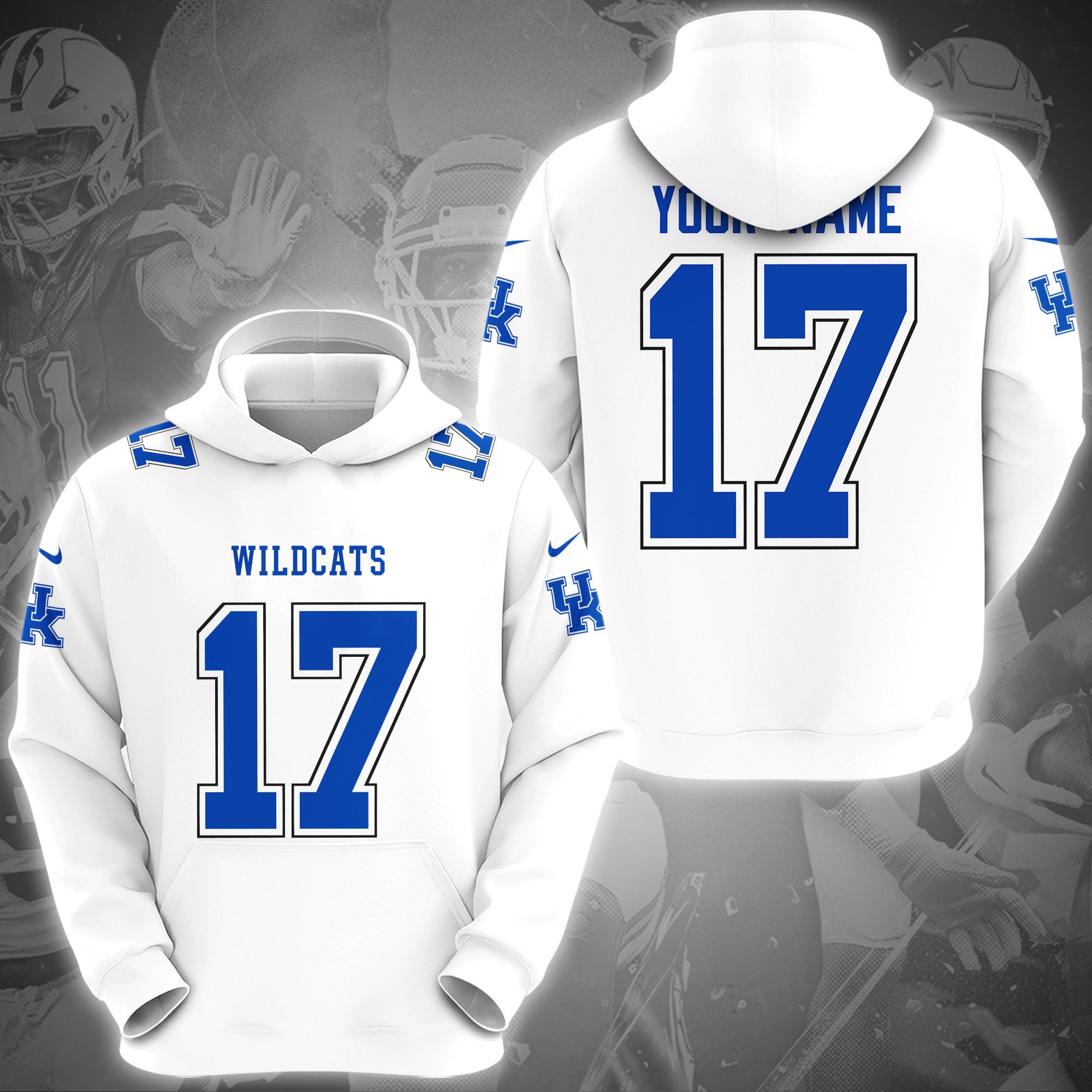 Kentucky Wildcats Hoodie Custom Name And Number, Sport Gifts, Fan Gifts ETRG-1231210