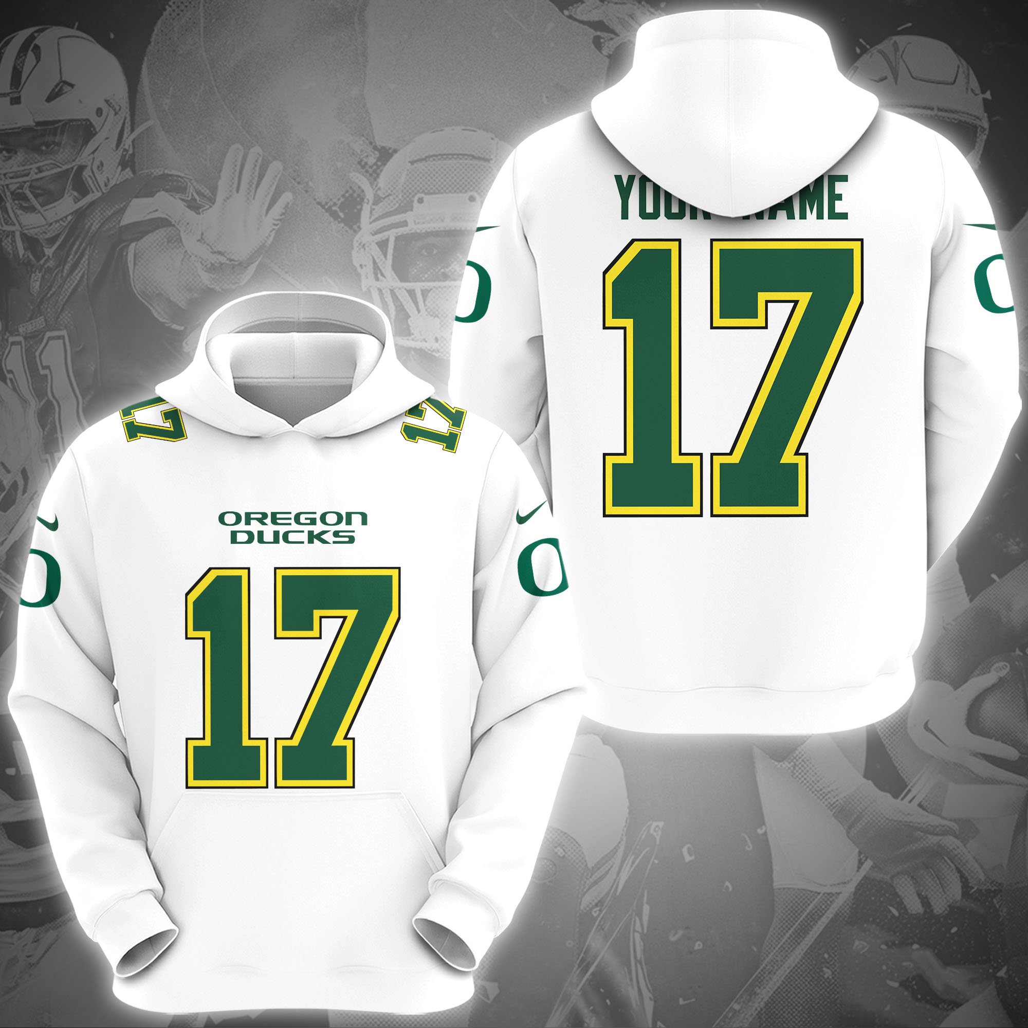 Oregon Ducks Hoodie Custom Name And Number, Sport Gifts, Fan Gifts ETRG-1231210