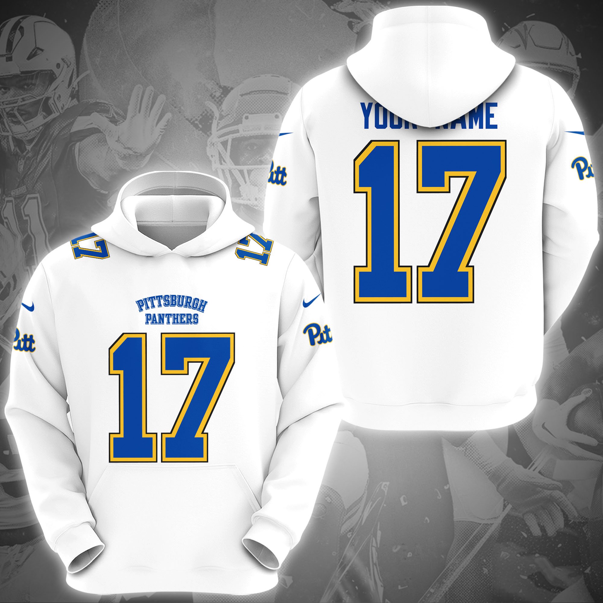 Pittsburgh Panthers Hoodie Custom Name And Number, Sport Gifts, Fan Gifts ETRG-1231210