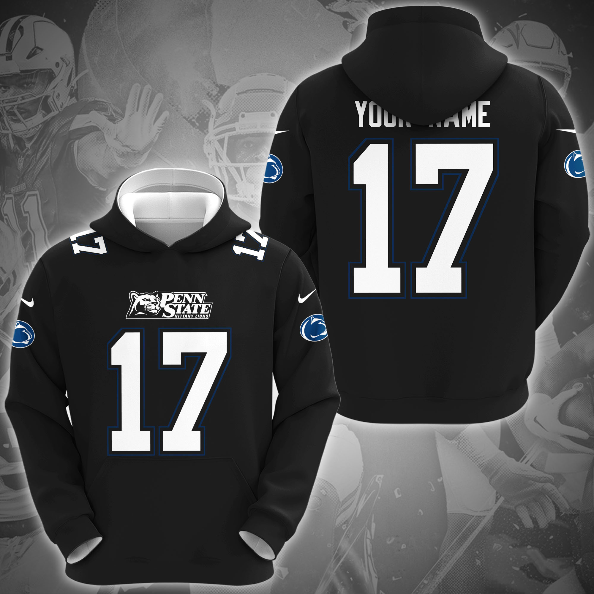 Penn State Nittany Lions Hoodie Custom Name And Number, Sport Hoodie For Fans ETRG-1231212