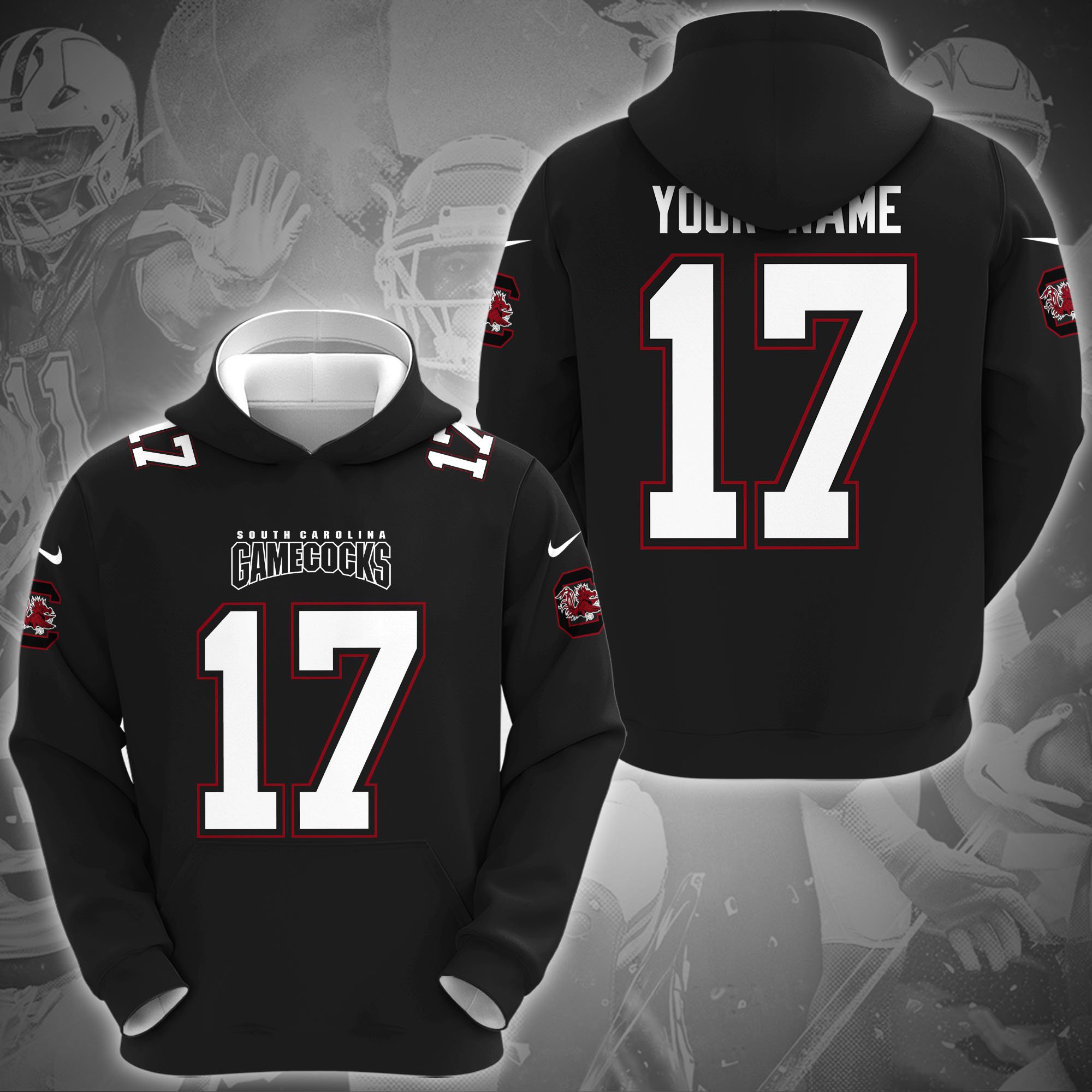 South Carolina Gamecocks Hoodie Custom Name And Number, Sport Hoodie For Fans ETRG-1231212