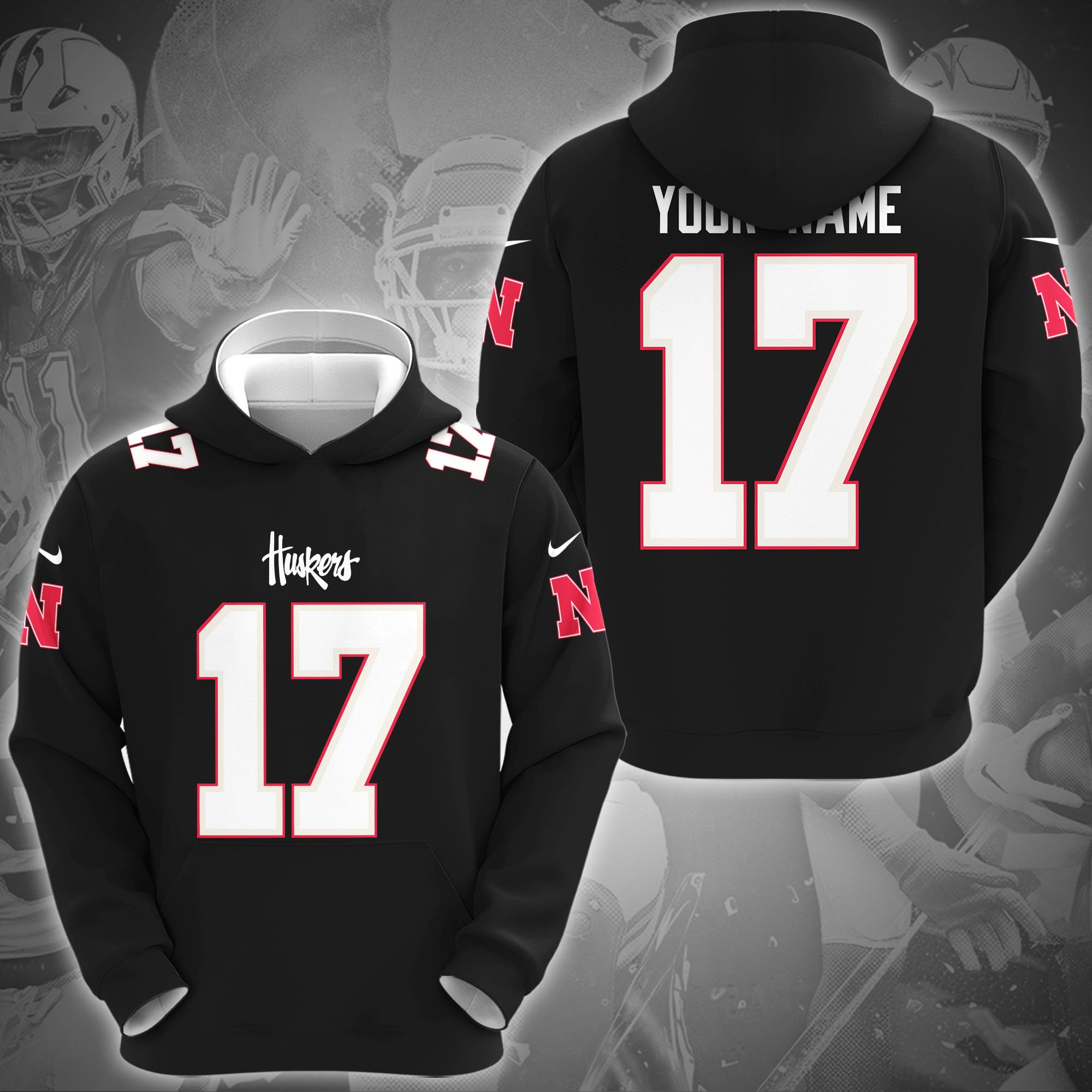 Nebraska Cornhuskers Hoodie Custom Name And Number, Sport Hoodie For Fans ETRG-1231212