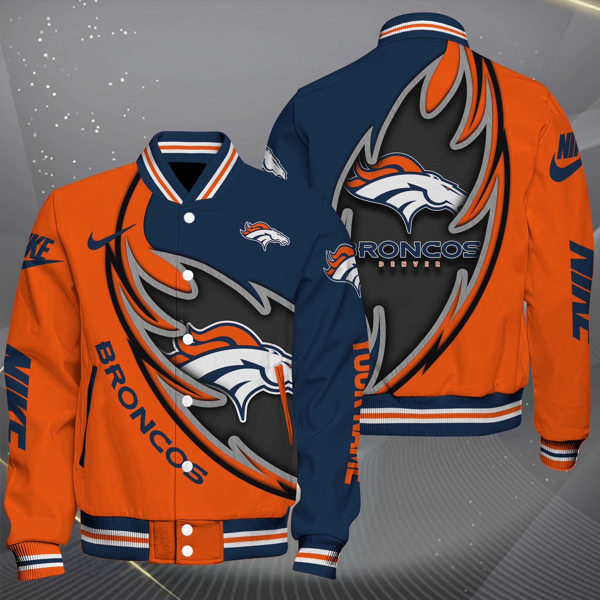Denver Broncos Baseball Jacket, Sport Jacket Custom You Name, FootBall Fan Gifts EHIVM-0102253