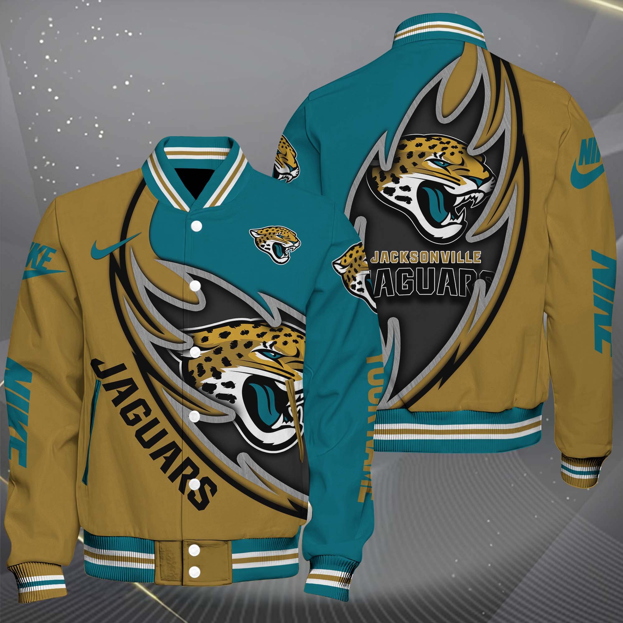 Jacksonville Jaguars Baseball Jacket, Sport Jacket Custom You Name, FootBall Fan Gifts EHIVM-0102253
