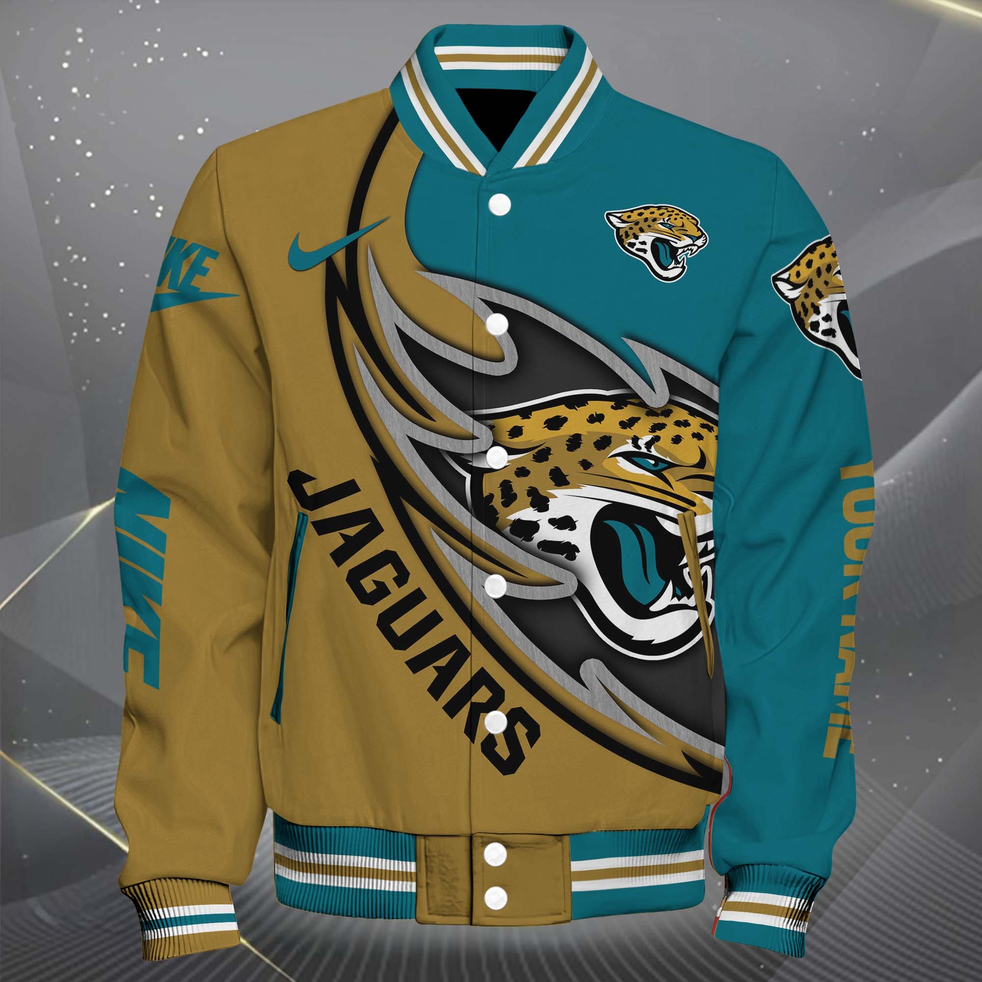 Alternative view of Jacksonville Jaguars Baseball Jacket, Sport Jacket Custom You Name, FootBall Fan Gifts EHIVM-0102253
