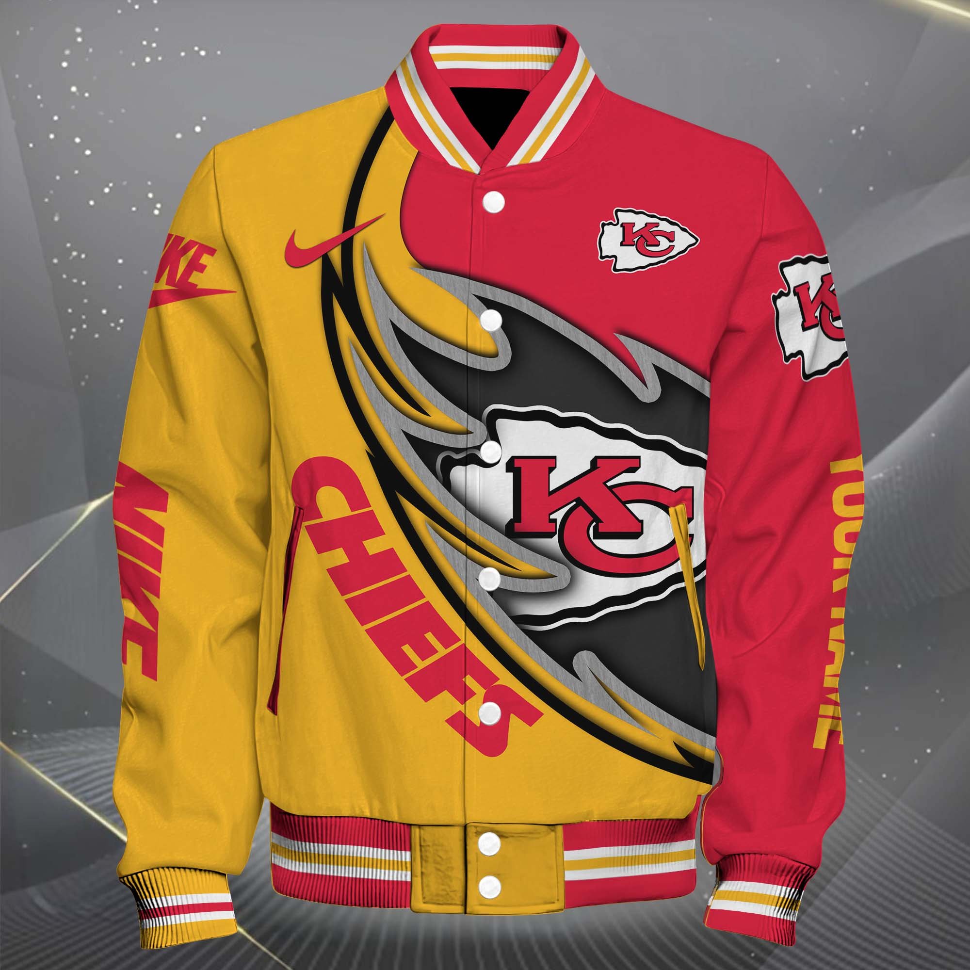 Alternative view of Kansas City Chiefs Baseball Jacket, Sport Jacket Custom You Name, FootBall Fan Gifts EHIVM-0102253