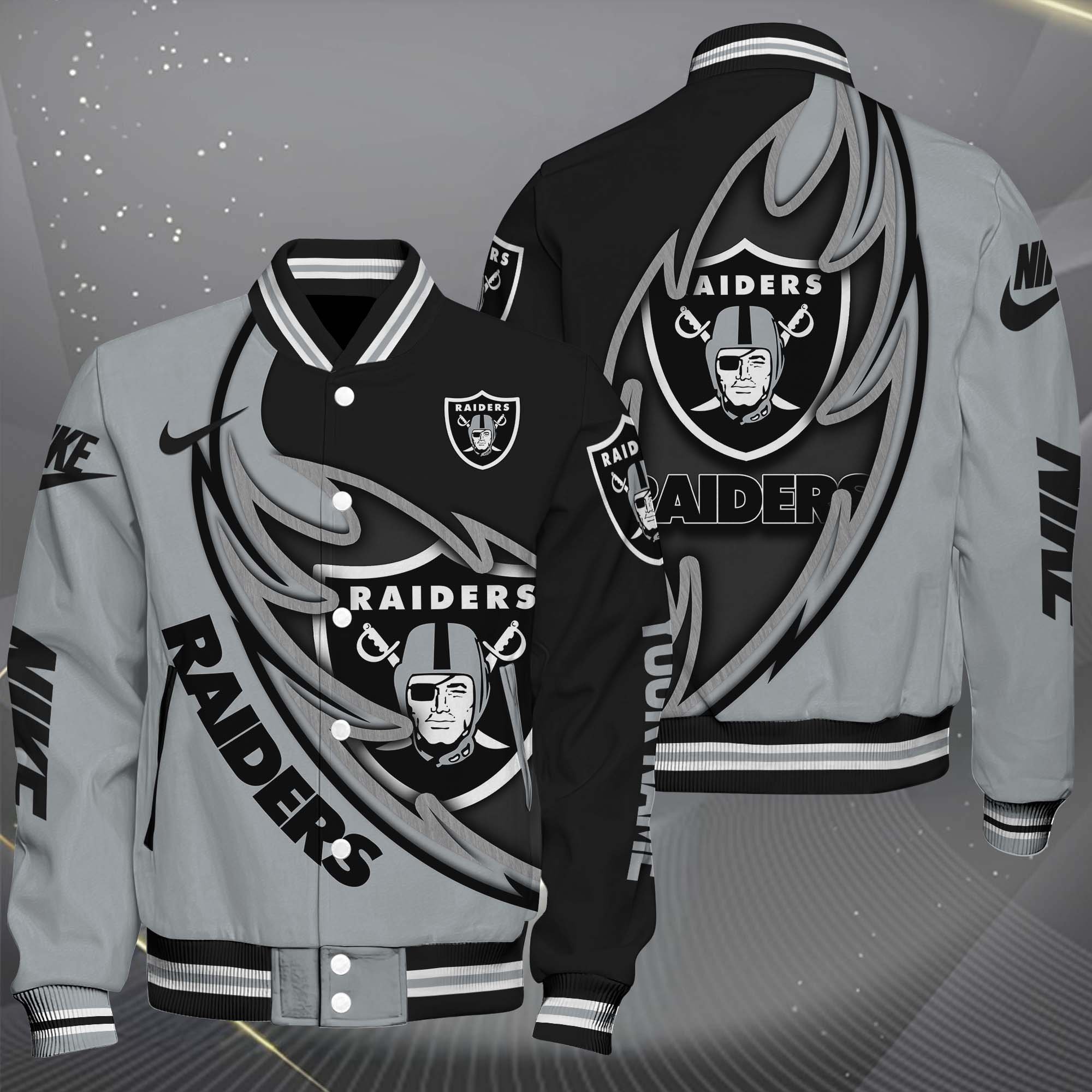 Las Vegas Raiders Baseball Jacket, Sport Jacket Custom You Name, FootBall Fan Gifts EHIVM-0102253