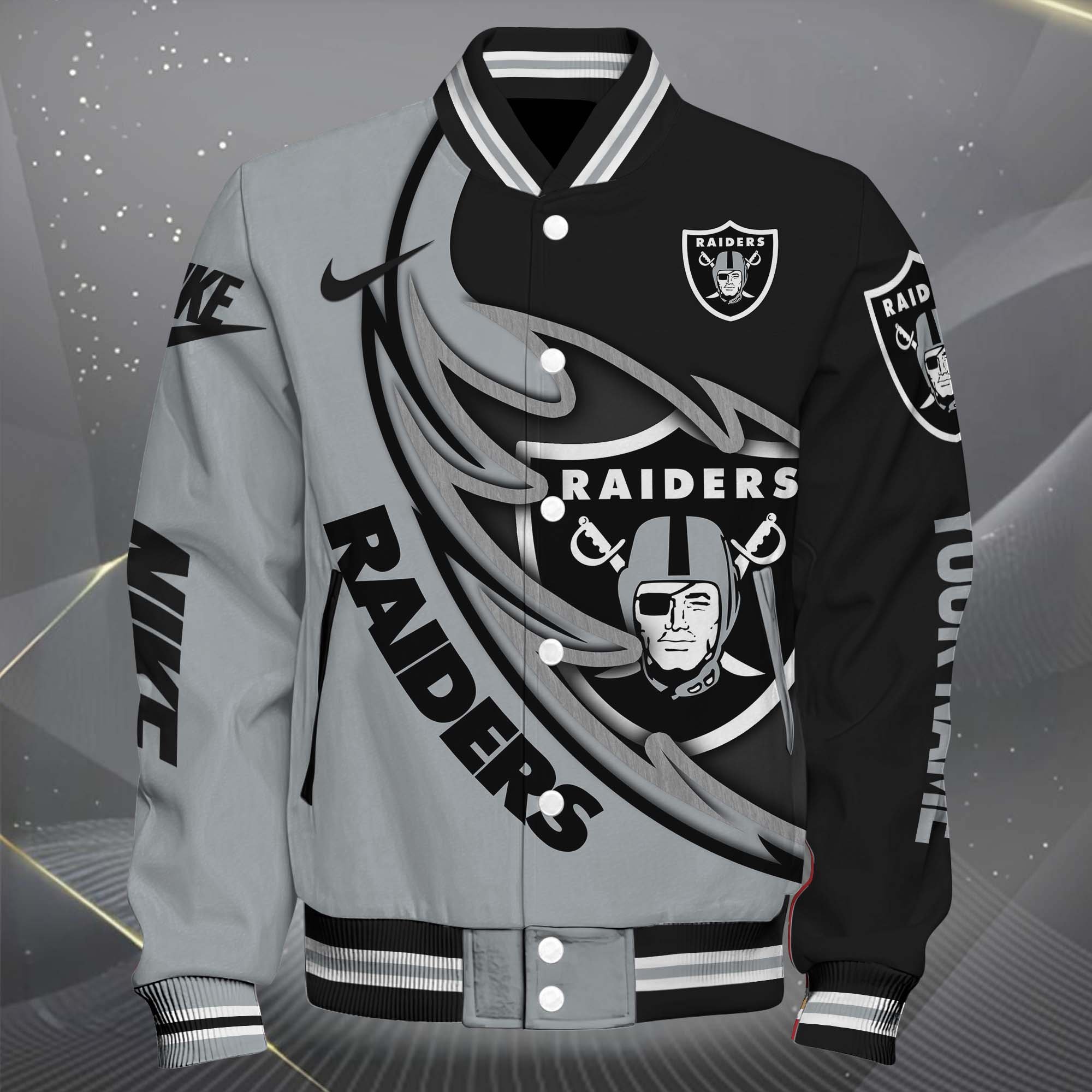 Alternative view of Las Vegas Raiders Baseball Jacket, Sport Jacket Custom You Name, FootBall Fan Gifts EHIVM-0102253