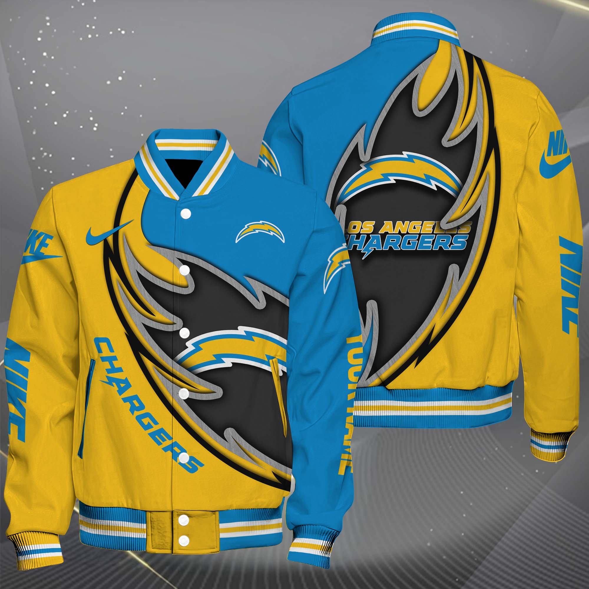 Los Angeles Chargers Baseball Jacket, Sport Jacket Custom You Name, FootBall Fan Gifts EHIVM-0102253