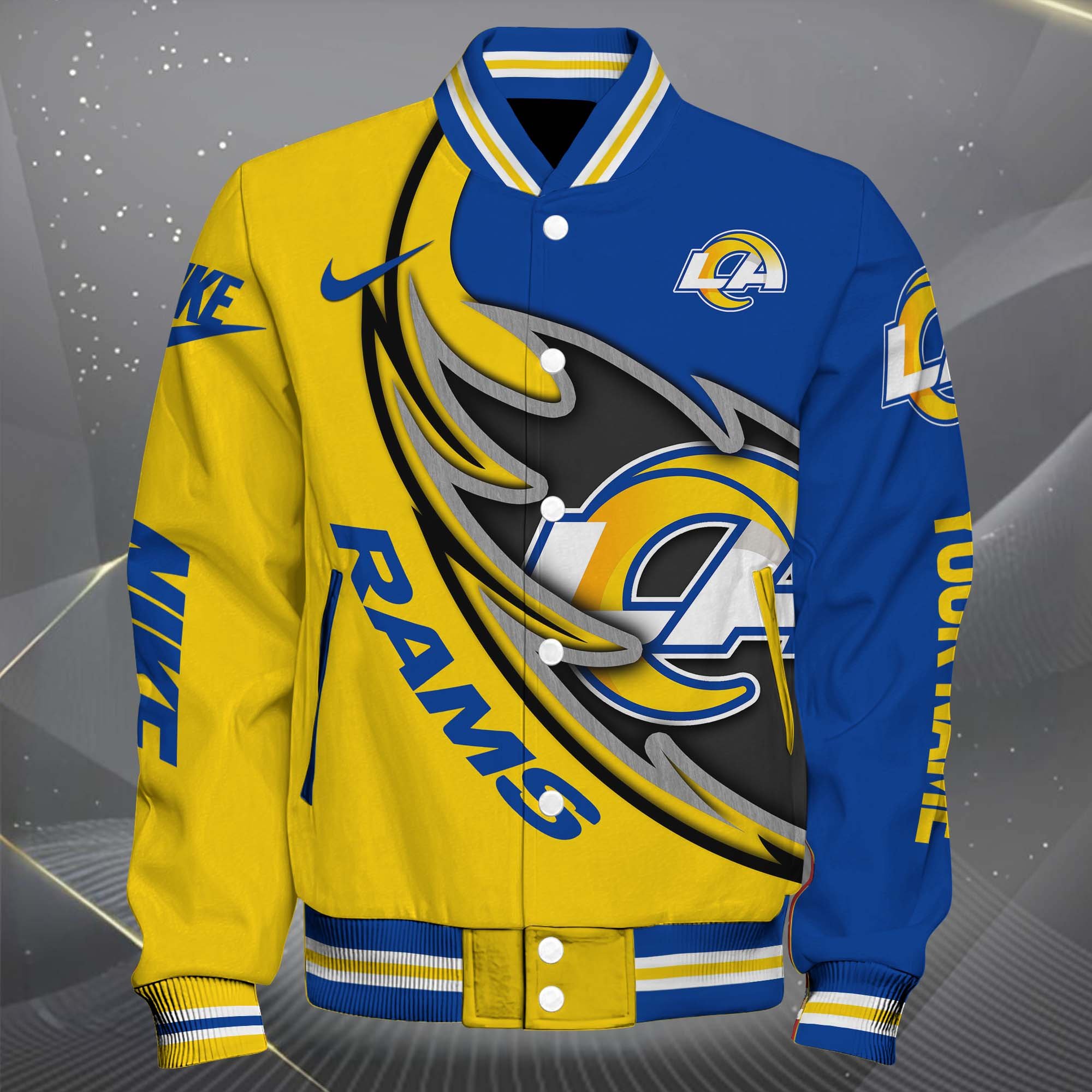 Alternative view of Los Angeles Rams Baseball Jacket, Sport Jacket Custom You Name, FootBall Fan Gifts EHIVM-0102253