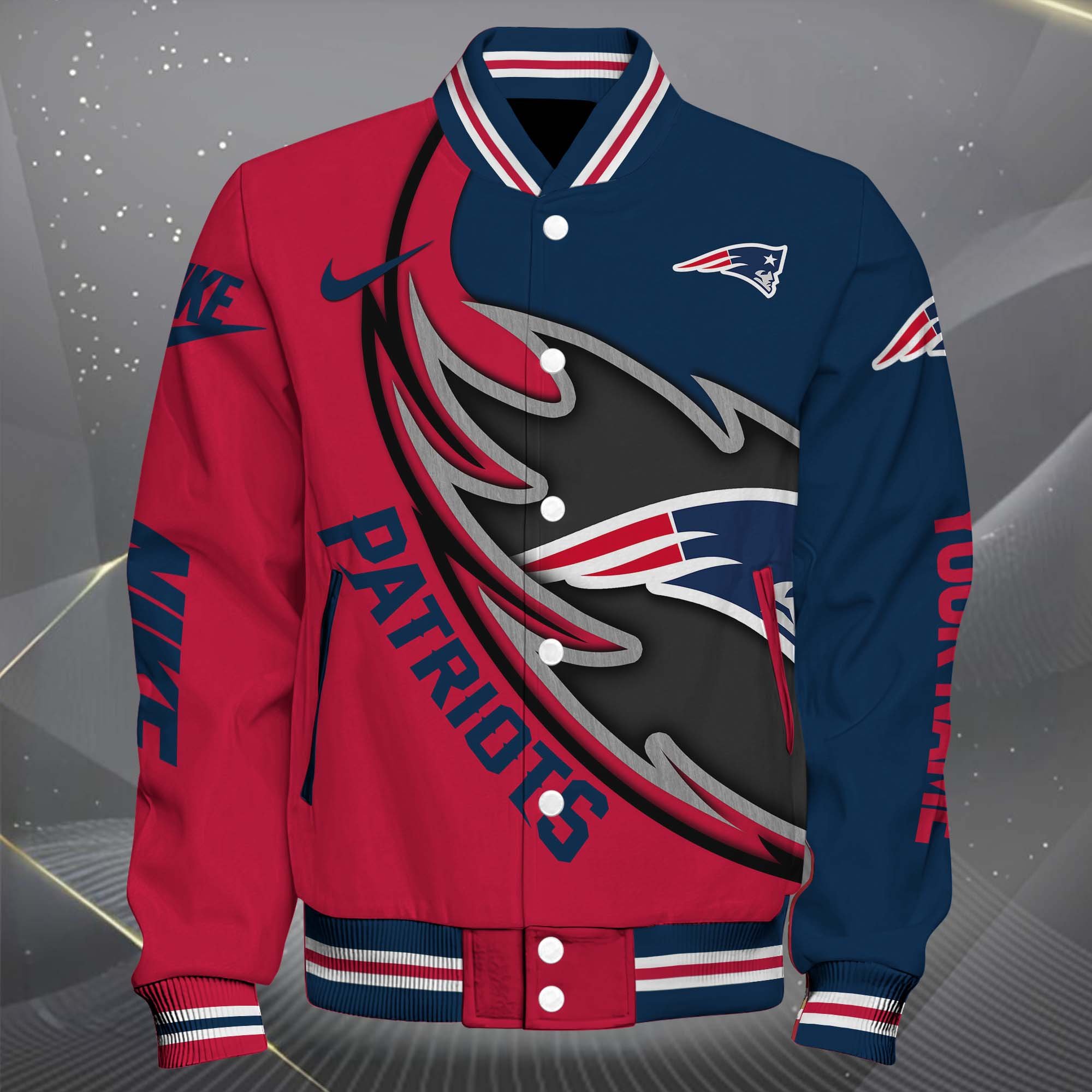 Alternative view of New England Patriots Baseball Jacket, Sport Jacket Custom You Name, FootBall Fan Gifts EHIVM-0102253