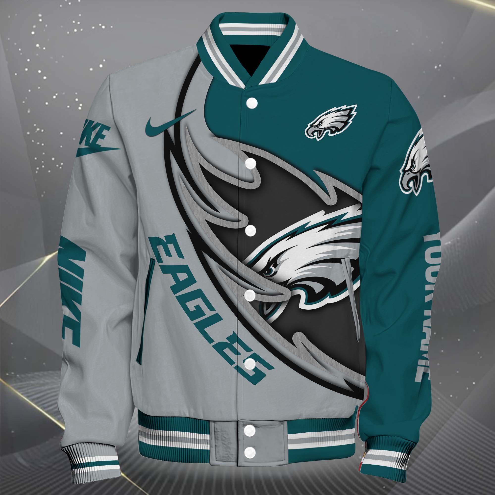 Alternative view of Philadelphia Eagles Baseball Jacket, Sport Jacket Custom You Name, FootBall Fan Gifts EHIVM-0102253