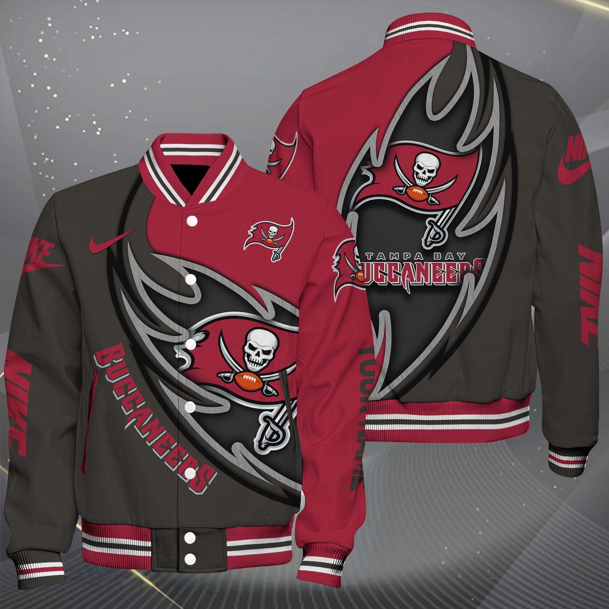 Tampa Bay Buccaneers Baseball Jacket, Sport Jacket Custom You Name, FootBall Fan Gifts EHIVM-0102253