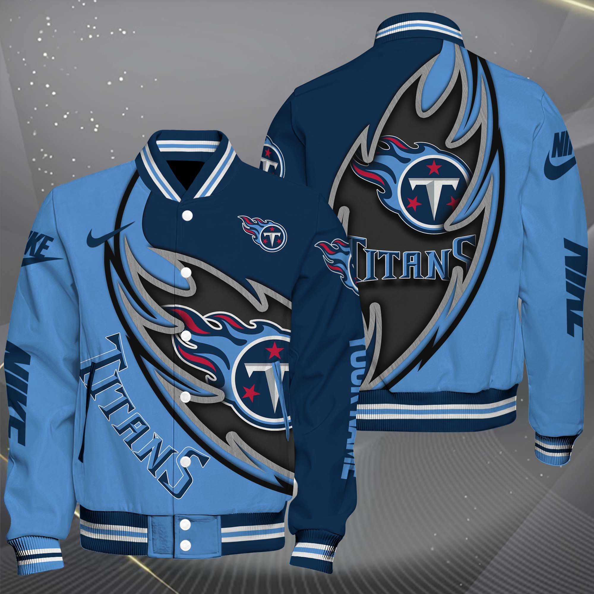 Tennessee Titans Baseball Jacket, Sport Jacket Custom You Name, FootBall Fan Gifts EHIVM-0102253